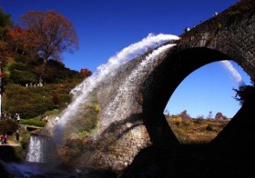 通潤橋の観光放水を活性化の“呼び水”に / 熊本